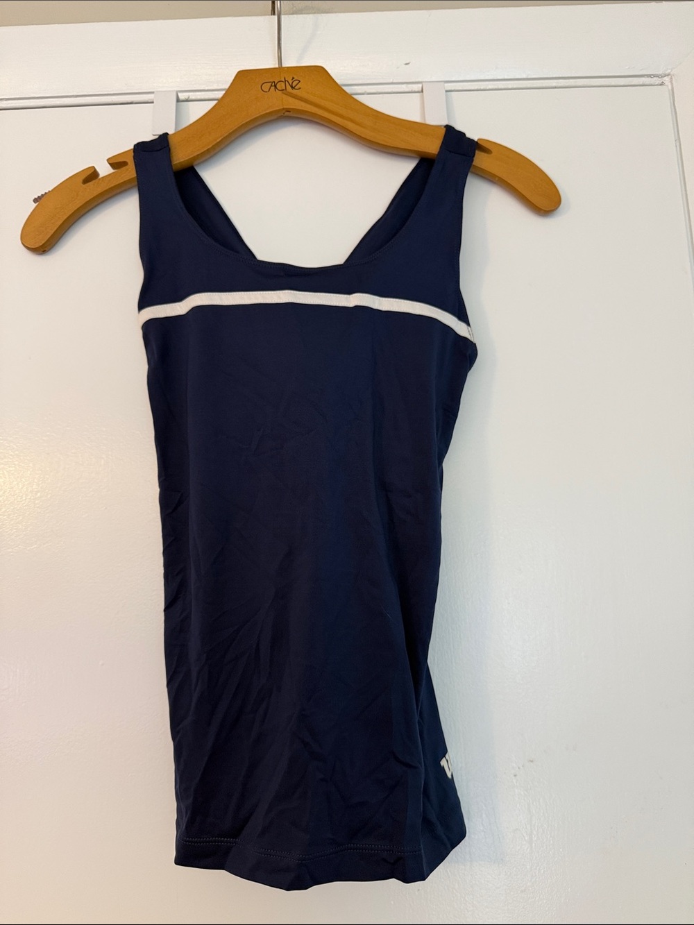 Wilson Navy Blue Tank Top with White Trim